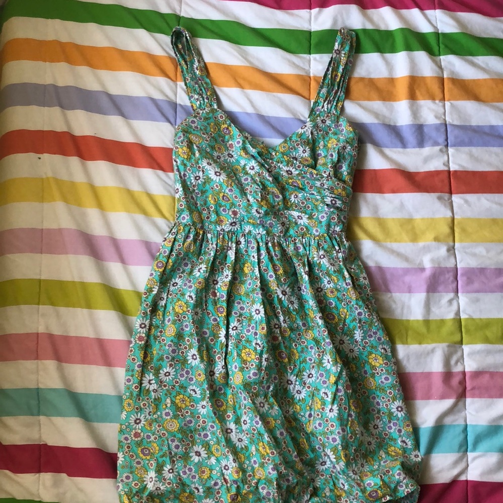 Moon Flower Print Dress